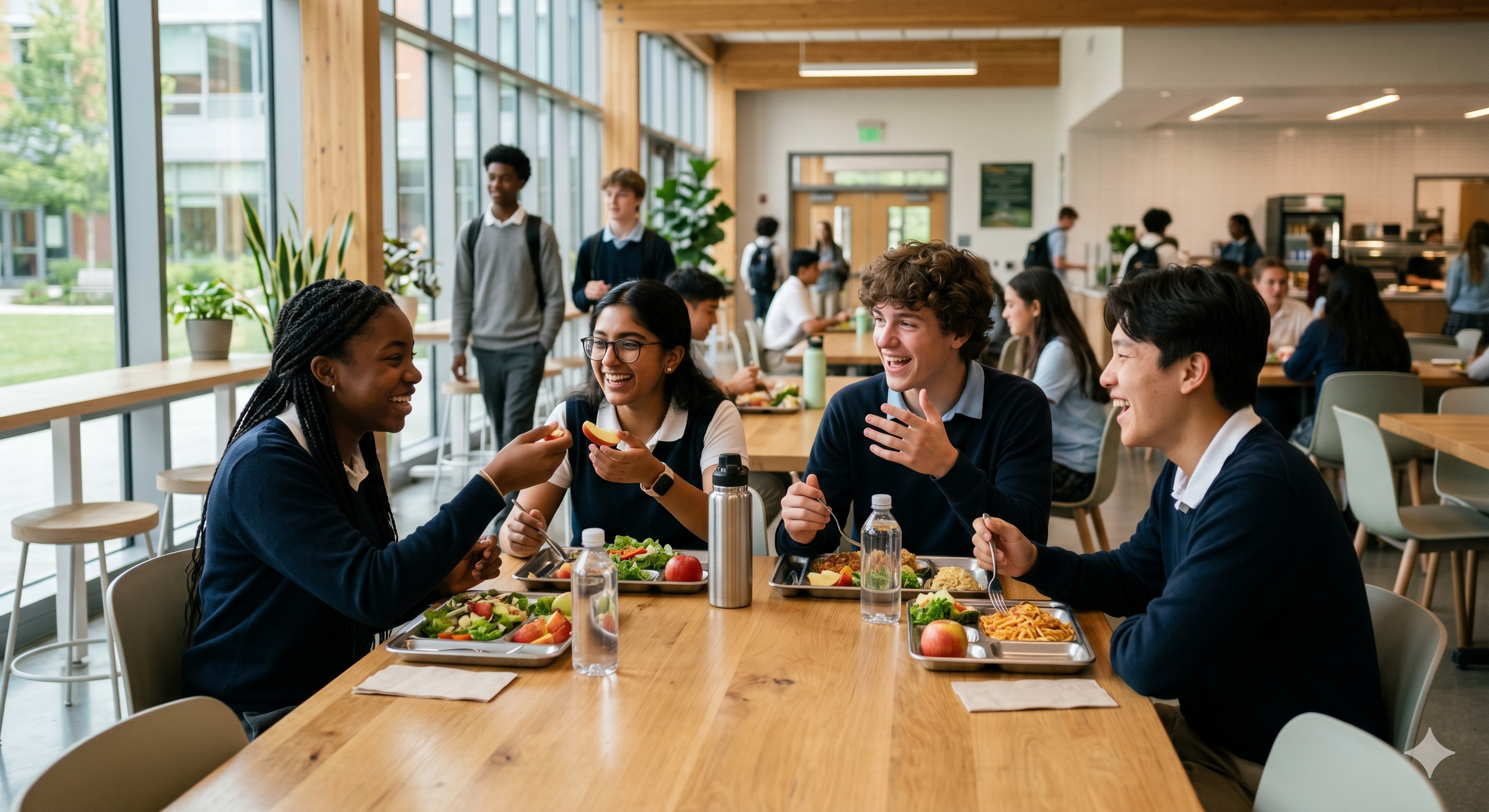 Clean and hygienic dining canteen at Greenfield